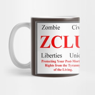 Zombie Civil Liberties Union Mug